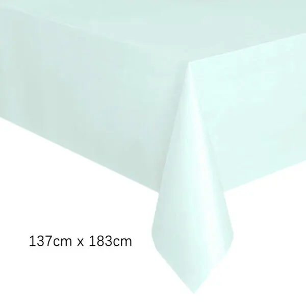 Disposable Tablecloth White Pink Table Cover Plastic Rectangle Desk Cloth for Birthday Wedding Party Table Decoration Supplies - Image 10