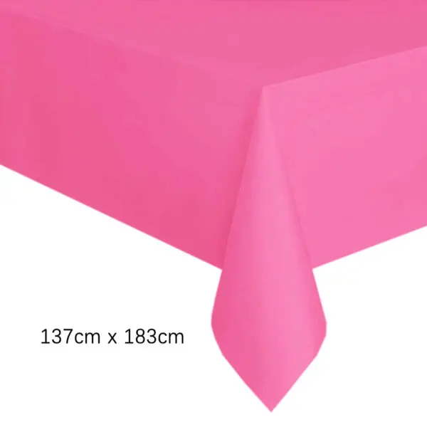 Disposable Tablecloth White Pink Table Cover Plastic Rectangle Desk Cloth for Birthday Wedding Party Table Decoration Supplies - Image 18