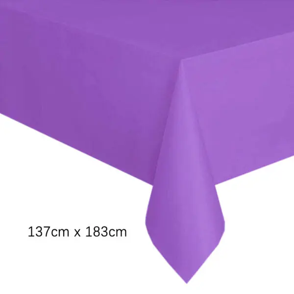 Disposable Tablecloth White Pink Table Cover Plastic Rectangle Desk Cloth for Birthday Wedding Party Table Decoration Supplies - Image 19
