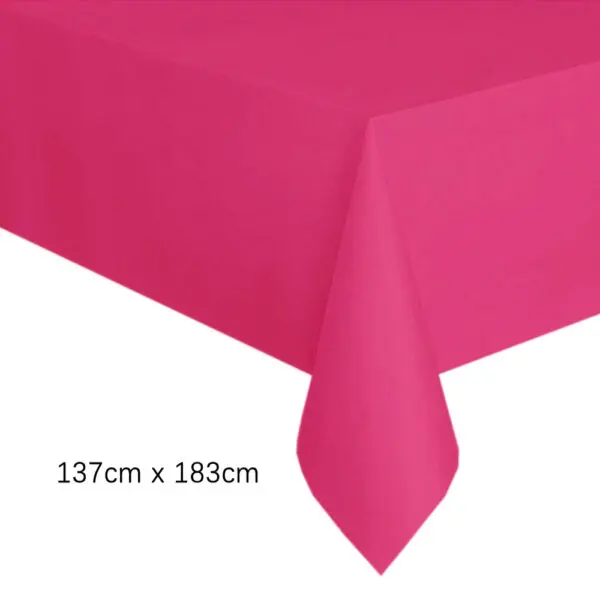 Disposable Tablecloth White Pink Table Cover Plastic Rectangle Desk Cloth for Birthday Wedding Party Table Decoration Supplies - Image 22