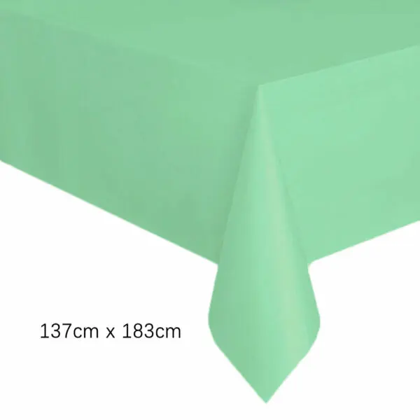 Disposable Tablecloth White Pink Table Cover Plastic Rectangle Desk Cloth for Birthday Wedding Party Table Decoration Supplies - Image 24