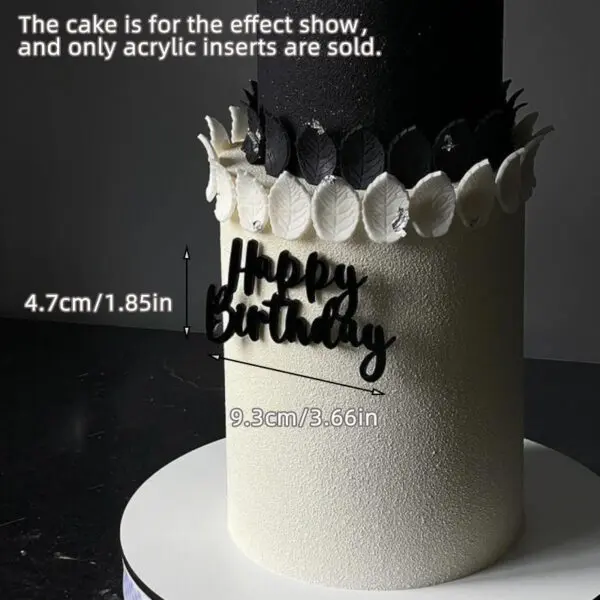 1/3/5pcs Acrylic Birthday Queen Gold Cake Topper Happy Birthday Party Sides Cake Decorations Accessories - Image 17