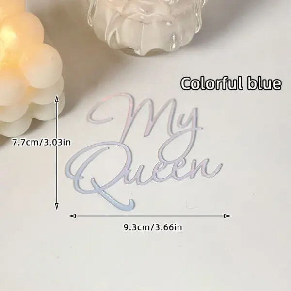 1/3/5pcs Acrylic Birthday Queen Gold Cake Topper Happy Birthday Party Sides Cake Decorations Accessories - Image 24