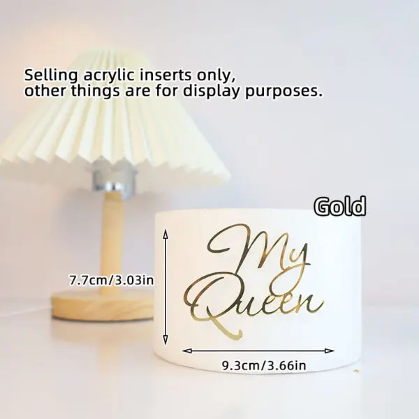 1/3/5pcs Acrylic Birthday Queen Gold Cake Topper Happy Birthday Party Sides Cake Decorations Accessories - Image 25
