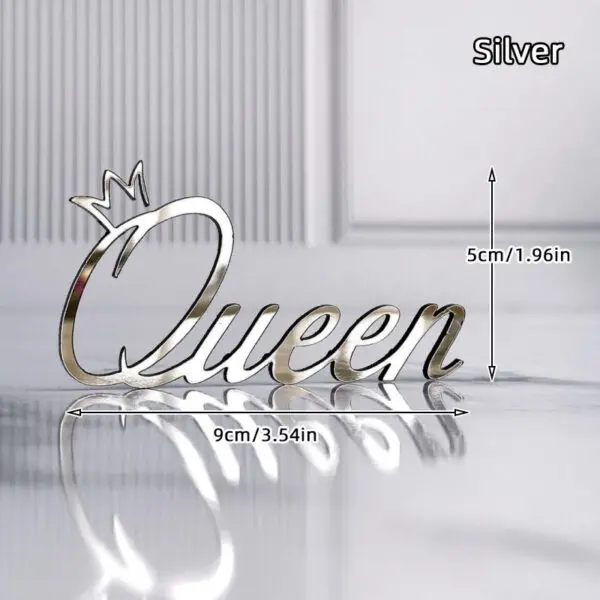 1/3/5pcs Acrylic Birthday Queen Gold Cake Topper Happy Birthday Party Sides Cake Decorations Accessories - Image 30