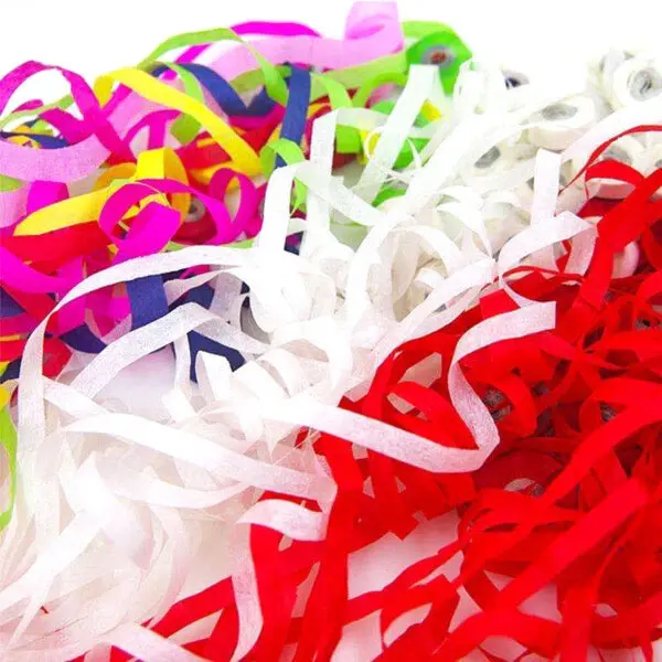 10/20Pack White Streamers Poppers Wedding Decoration Paper Cracker Hand Throw Confetti Streamer for Engagement Party Supplies DJ - Image 4