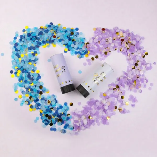 Confetti Cannons Poppers Mini Handheld Confetti Shooter Launcher for Birthday Wedding Anniversary Baby Shower Party Supplies - Image 3