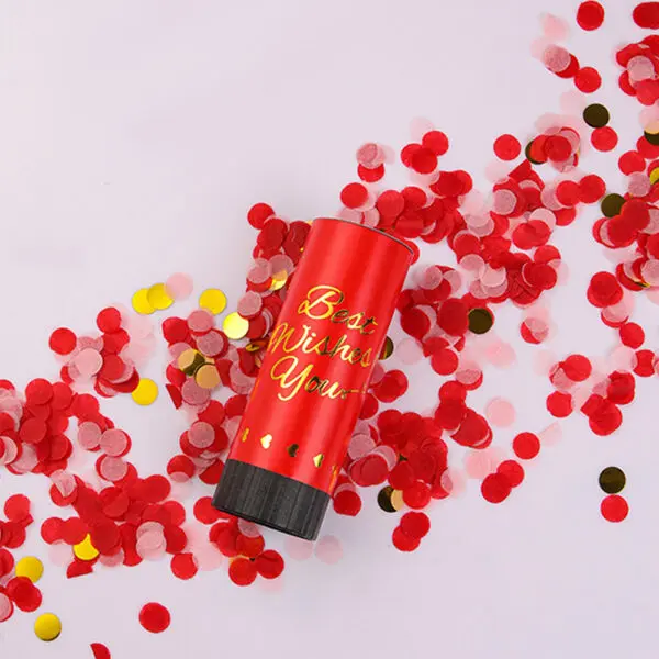 Confetti Cannons Poppers Mini Handheld Confetti Shooter Launcher for Birthday Wedding Anniversary Baby Shower Party Supplies - Image 8
