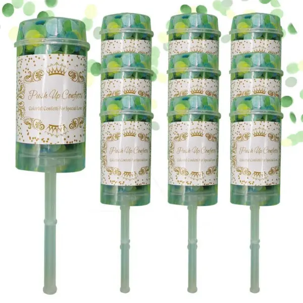 Confetti Cannon 10 Pieces Coloful Confetti Cannons Confetti Poppers Party Paper Cannon Shooter For Wedding Birthday Christmas - Image 2