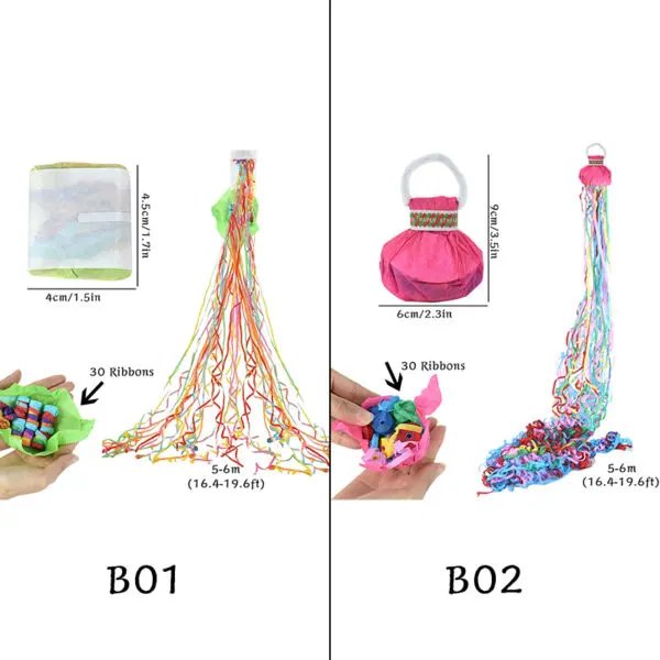 Party Popper Hand Throw Streamer Confetti Decoration Paper Hand Throw Ribbon for Wedding Celebration Atmosphere Props Supplies - Image 6