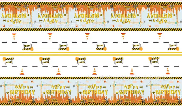 Construction Birthday Party Decorations Theme Happy Birthday Balloons Car Paper Cups Plates Cake Napkins Kids Boys Party Gifts - Image 17