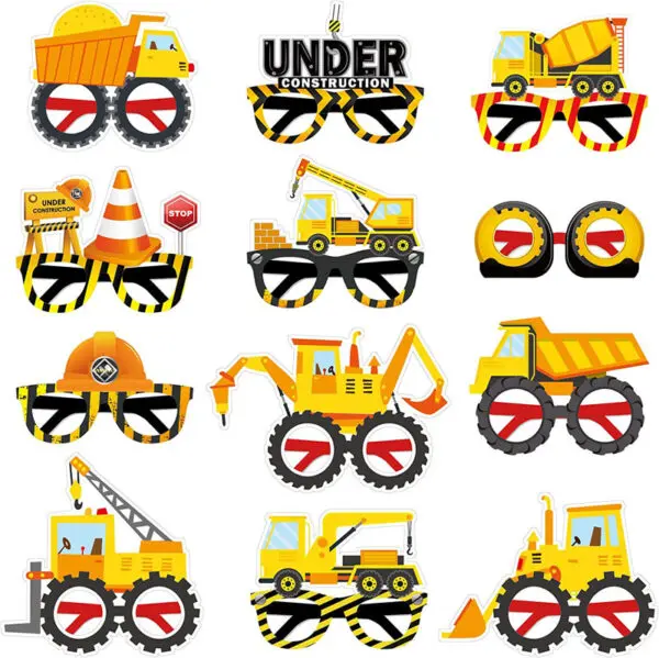 Construction Birthday Party Decorations Theme Happy Birthday Balloons Car Paper Cups Plates Cake Napkins Kids Boys Party Gifts - Image 21