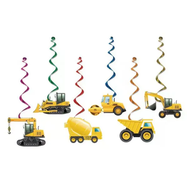 Construction Birthday Party Decorations Theme Happy Birthday Balloons Car Paper Cups Plates Cake Napkins Kids Boys Party Gifts - Image 31