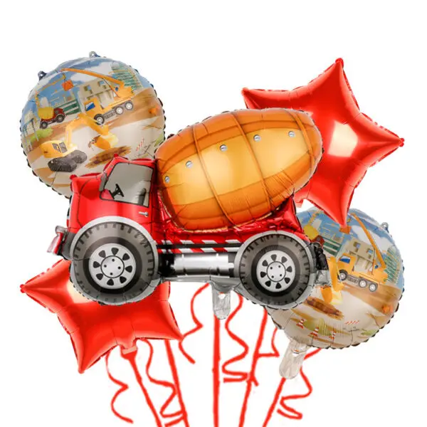 Construction Birthday Party Decorations Theme Happy Birthday Balloons Car Paper Cups Plates Cake Napkins Kids Boys Party Gifts - Image 37