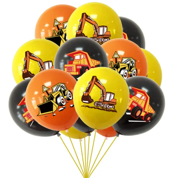 Construction Birthday Party Decorations Theme Happy Birthday Balloons Car Paper Cups Plates Cake Napkins Kids Boys Party Gifts - Image 38