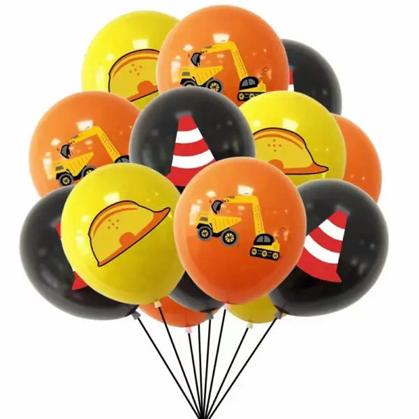 Construction Birthday Party Decorations Theme Happy Birthday Balloons Car Paper Cups Plates Cake Napkins Kids Boys Party Gifts - Image 39