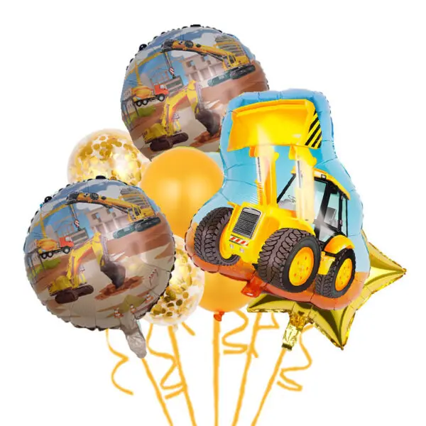 Construction Birthday Party Decorations Theme Happy Birthday Balloons Car Paper Cups Plates Cake Napkins Kids Boys Party Gifts - Image 40