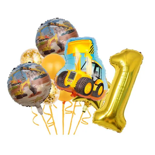 Construction Birthday Party Decorations Theme Happy Birthday Balloons Car Paper Cups Plates Cake Napkins Kids Boys Party Gifts - Image 41