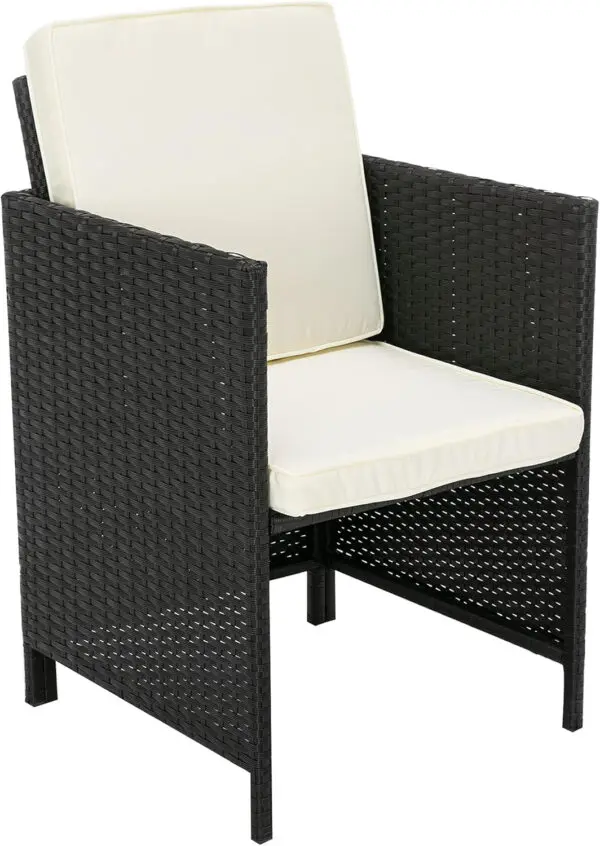 mcc direct 9 Pieces Rattan Garden Furniture Outdoor Chair & Table 4+4+1 Set Cuba - Image 4