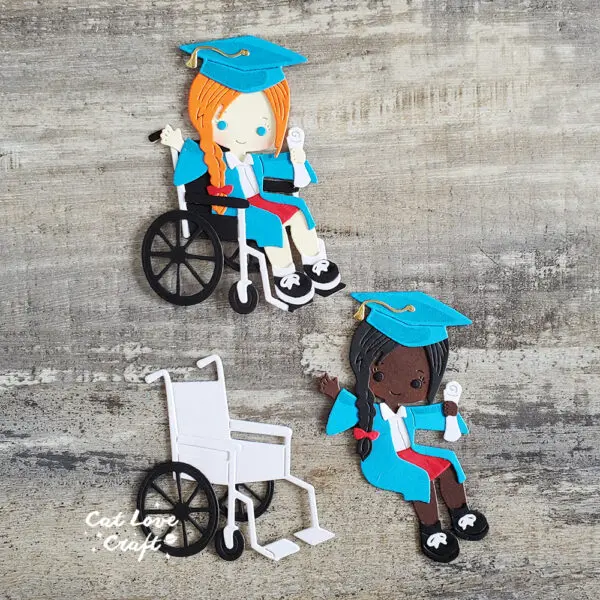 Catlove Wheelchair Boys and Girls Metal Cutting Dies Scrapbooking Mold Stencil Die Cuts Card Making DIY Craft Embossing New Dies - Image 3