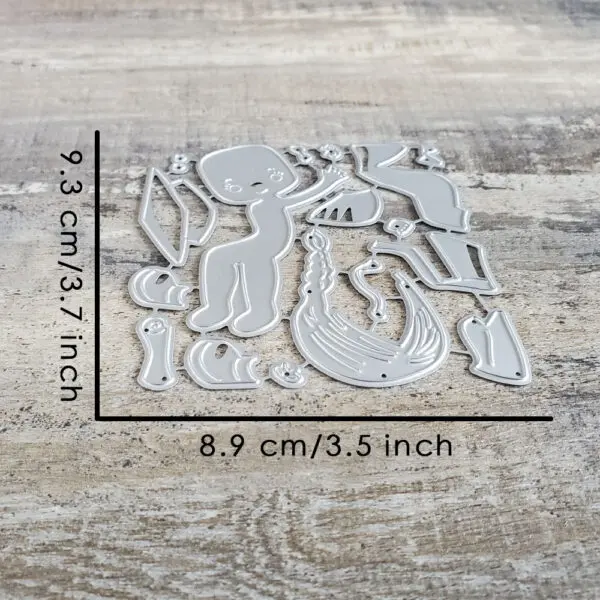 Catlove Wheelchair Boys and Girls Metal Cutting Dies Scrapbooking Mold Stencil Die Cuts Card Making DIY Craft Embossing New Dies - Image 9