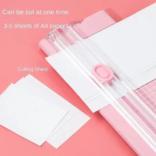 A4 Bidirectional Cutting Paper Cutter with Pull-out Ruler for Photo Trimmers Scrapbook Lightweight Cutting Mat Machine - Image 2