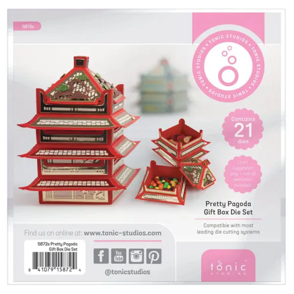 2025 New Pretty Pagoda Gift Box Metal Cutting Dies Gift Box Mold Scrapbooking Craft Decoration Embossing Template DIY Handmade