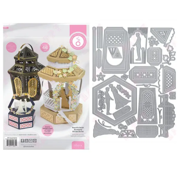 2025 New Pretty Pagoda Gift Box Metal Cutting Dies Gift Box Mold Scrapbooking Craft Decoration Embossing Template DIY Handmade - Image 12