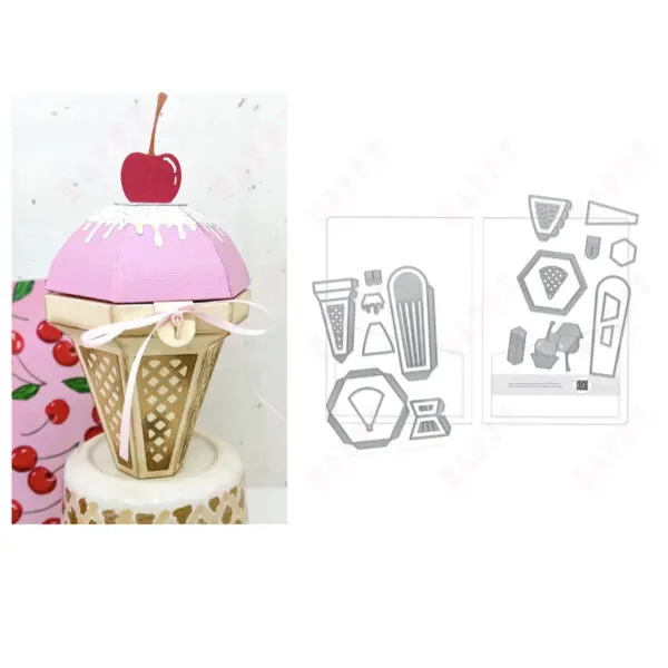 2025 New Pretty Pagoda Gift Box Metal Cutting Dies Gift Box Mold Scrapbooking Craft Decoration Embossing Template DIY Handmade - Image 16