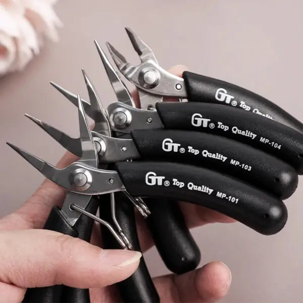 Jewelry Pliers Set, Jewelry Making Tools, Mini Pliers Kit with Wood Pallet, Pliers for Jewelry DIY Crafting Beading - Image 5