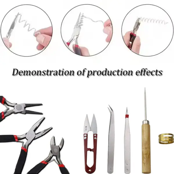 TOOLTOS 8-Piece DIY Jewelry Accessory Tool Pliers Set - Ideal for Home Crafting and Jewelry Making - Image 5