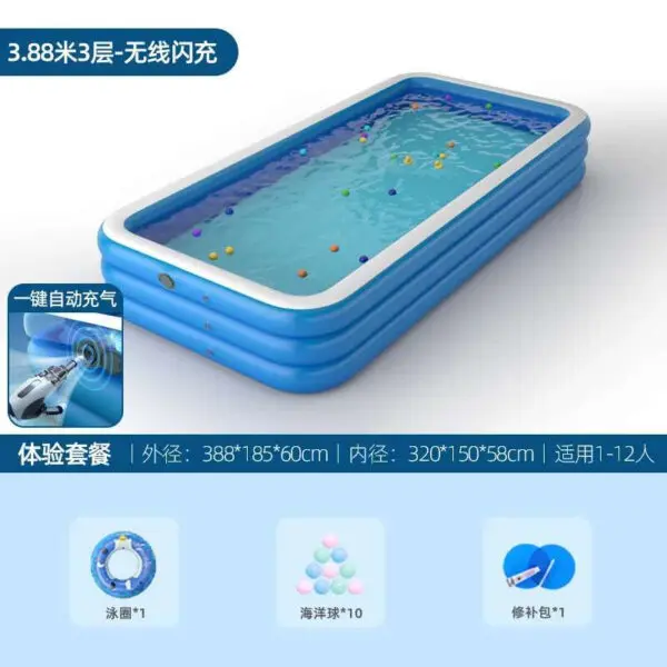 Big Size Inflatable Swimming Pool Outdoor Removable Summer Party Pool Portable Reusable Piscine Adulte Entertainment Equipment - Image 11