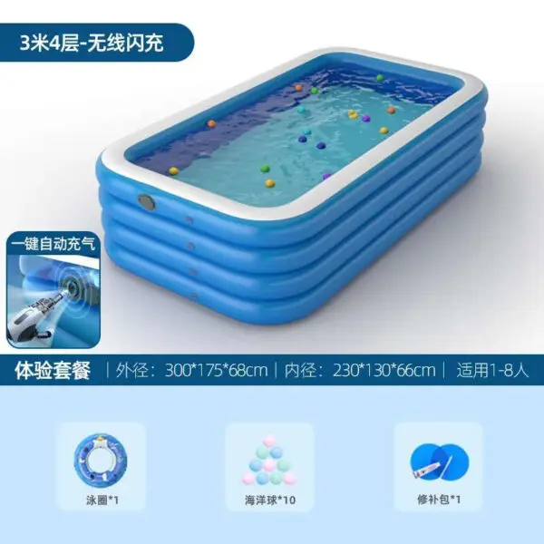 Big Size Inflatable Swimming Pool Outdoor Removable Summer Party Pool Portable Reusable Piscine Adulte Entertainment Equipment - Image 13