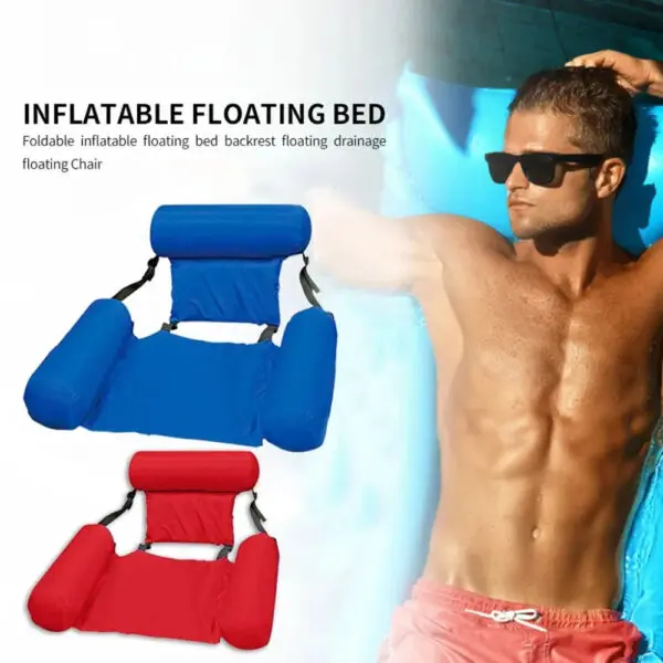 New Inflatable Mattresses Water Swimming Pool Accessories Hammock Lounge Chairs Pool Float Water Sports Toys Float Mat Pool Toys - Image 2