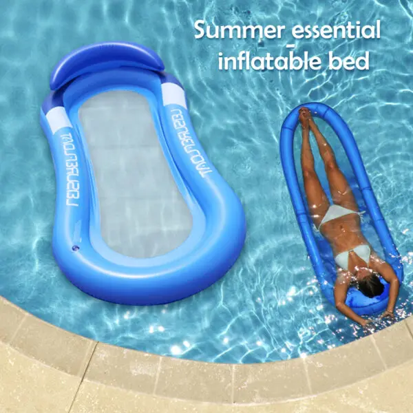 Inflatable Women Air Mattress Water Hammock Floating Swimming Pool Mattress Party Lounge Bed Beach Sports Recliner Recreation - Image 2