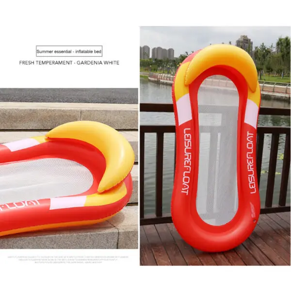Inflatable Women Air Mattress Water Hammock Floating Swimming Pool Mattress Party Lounge Bed Beach Sports Recliner Recreation - Image 4