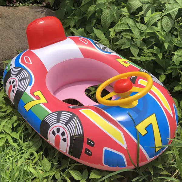 Baby Steering wheel car boat Swimming Float Ring,Baby Inflatable Pool Floatie ，Bathtub Toys， Pool Accessories - Image 2