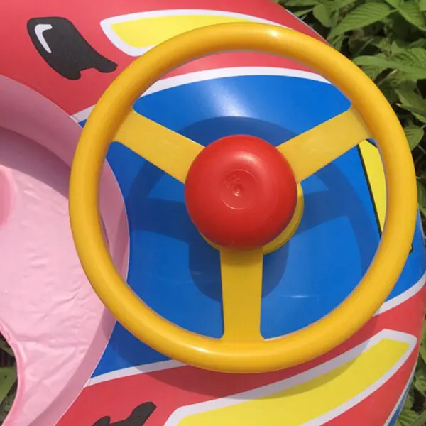 Baby Steering wheel car boat Swimming Float Ring,Baby Inflatable Pool Floatie ，Bathtub Toys， Pool Accessories - Image 3