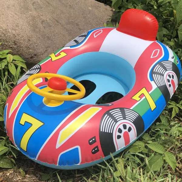 Baby Steering wheel car boat Swimming Float Ring,Baby Inflatable Pool Floatie ，Bathtub Toys， Pool Accessories - Image 7
