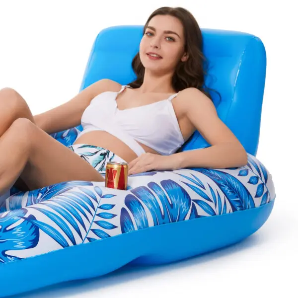 Inflatable Pool Float Adult - Pool Floaties Lounger Floats Raft Floating Chair Water Floaties for Swimming Pool Lake Lounge Floa - Image 5