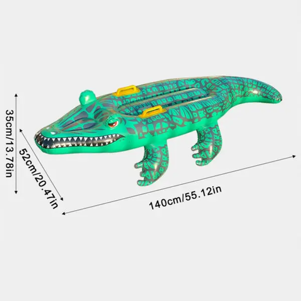Inflatable Surfing Board Cartoon Crocodile Floating Bed Summer Party Water Sports Toys Kids Water Playing Floats Swimming Pool - Image 6