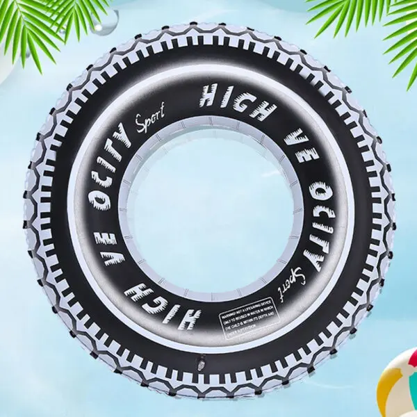 Swimming Pool Floating Rings Tire Pattern Leakproof Inflatable Swim Ring Pool Rings Air Mattresses Swimming Pool Accessories - Image 3