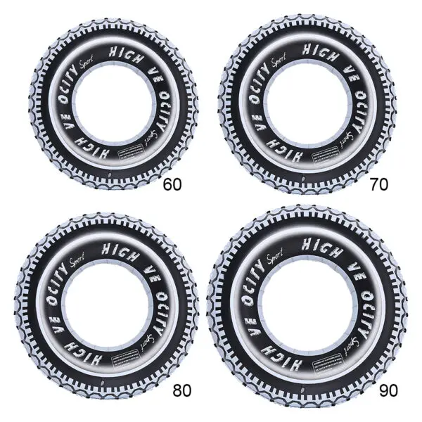 Swimming Pool Floating Rings Tire Pattern Leakproof Inflatable Swim Ring Pool Rings Air Mattresses Swimming Pool Accessories - Image 5