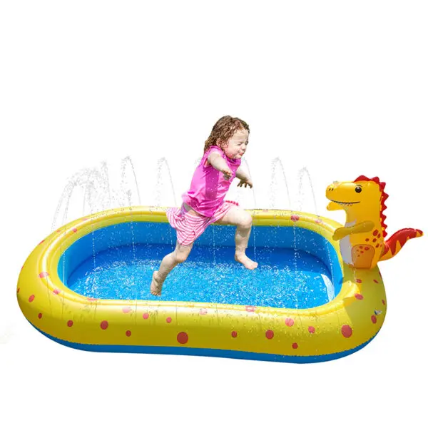 Children Swimming Pool Inflatable Spray Pool Foldable Outdoor Dinosaur Sprinkler Game Pad Kids Water Swimming Pool Baby Bathtub - Image 5