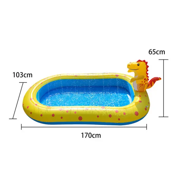 Children Swimming Pool Inflatable Spray Pool Foldable Outdoor Dinosaur Sprinkler Game Pad Kids Water Swimming Pool Baby Bathtub - Image 6