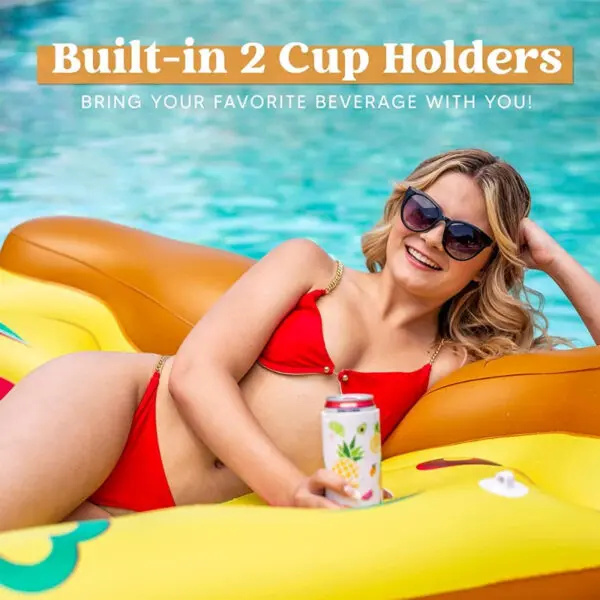Water hammock recliner inflatable floating Swimming Mattress sea swimming ring Pool Party Toy lounge bed for swimming - Image 3