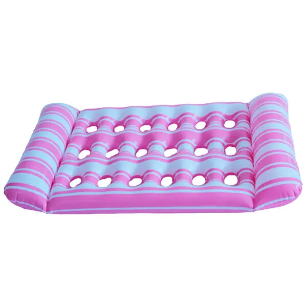 Inflatable Floating Bed PVC Inflatable Water Sleeping Bed Foldable Floating Lounger Air Mattress for Swimming Pool Party - Image 9