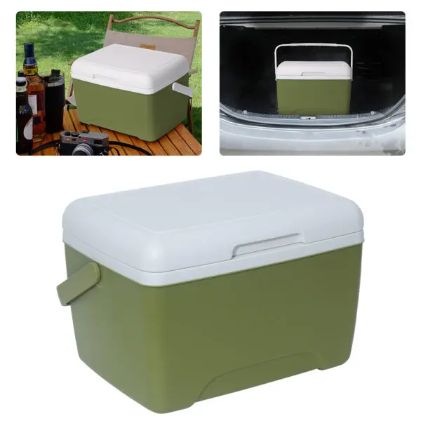 8L Camping Cooler Box Keep Fresh Refrigerator Outdoor Hard Cooler Insulated Portable Cooler for Camping BBQ Outdoor Activities