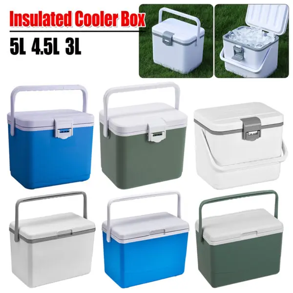 5/4.5/3L Drink Ice Insulated Cooler Cool Bag Portable Cooler Box with Handle Mini Freezer Fridge Car Refrigerator Picnic Bag