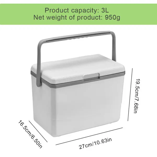 5/4.5/3L Drink Ice Insulated Cooler Cool Bag Portable Cooler Box with Handle Mini Freezer Fridge Car Refrigerator Picnic Bag - Image 7